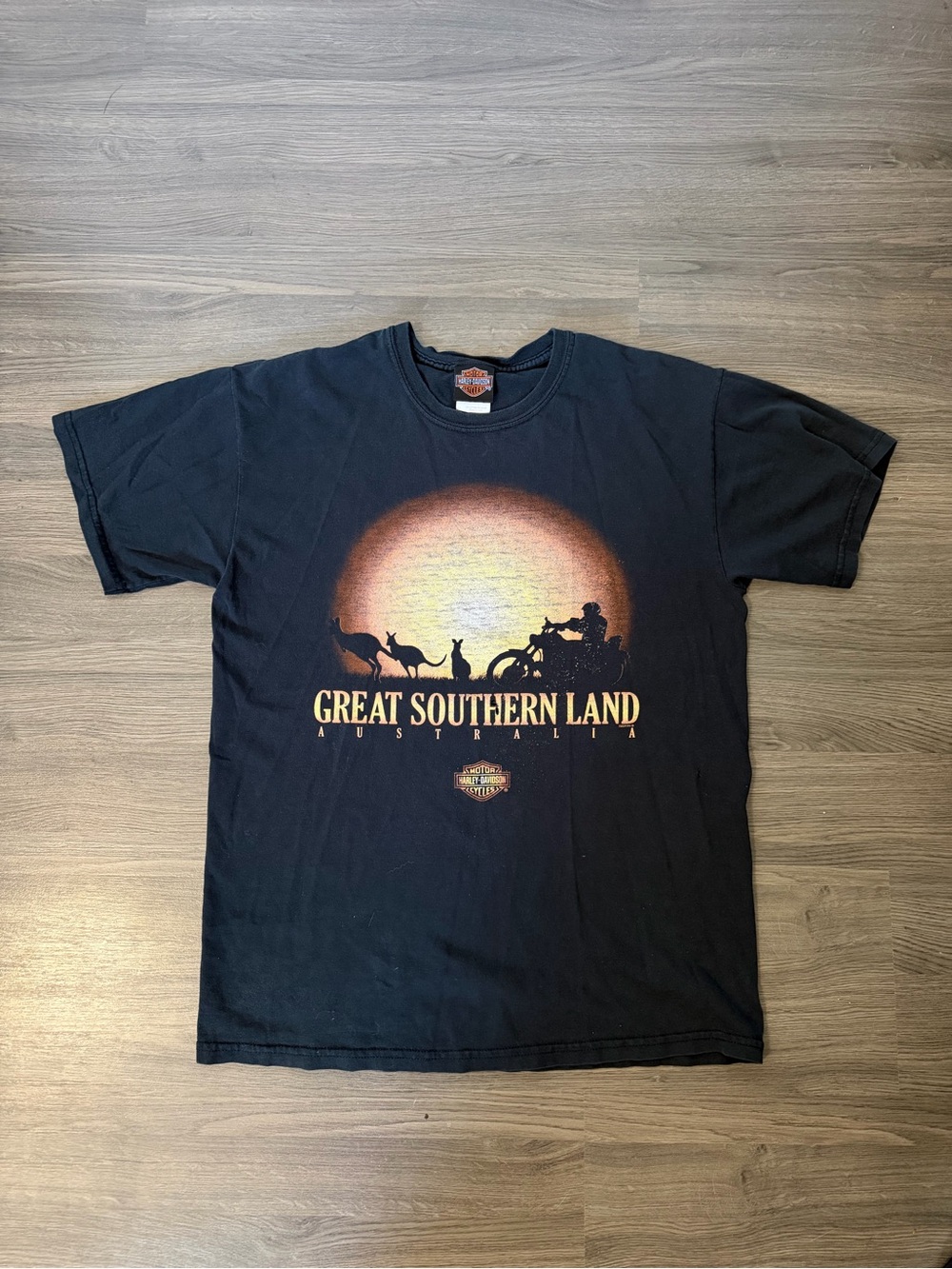 Harley-Davidson Black "Great Southern Land" Australia Graphic Tee